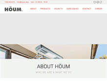 Tablet Screenshot of houm.asia